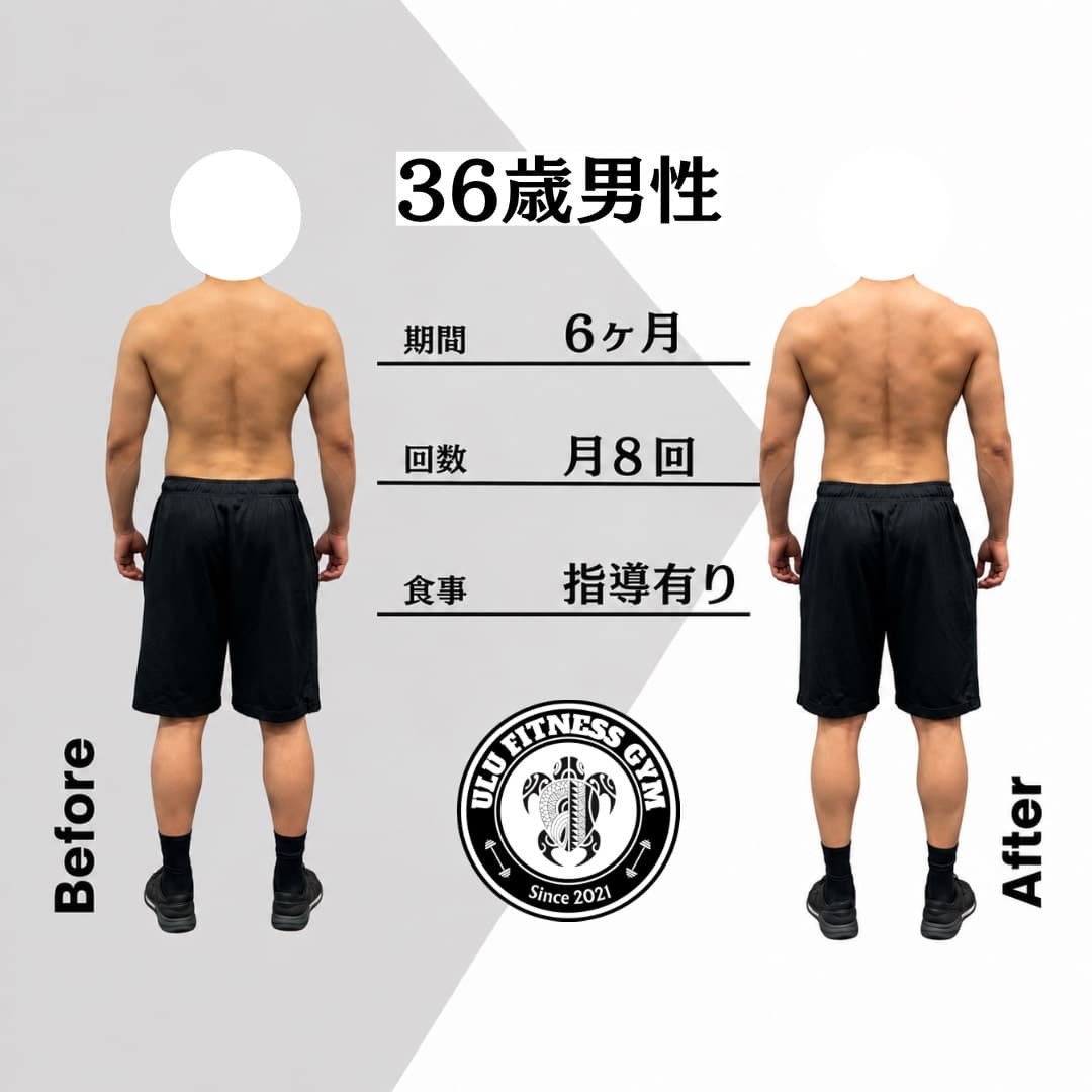 男性 ビフォーアフター(自己流から脱却)